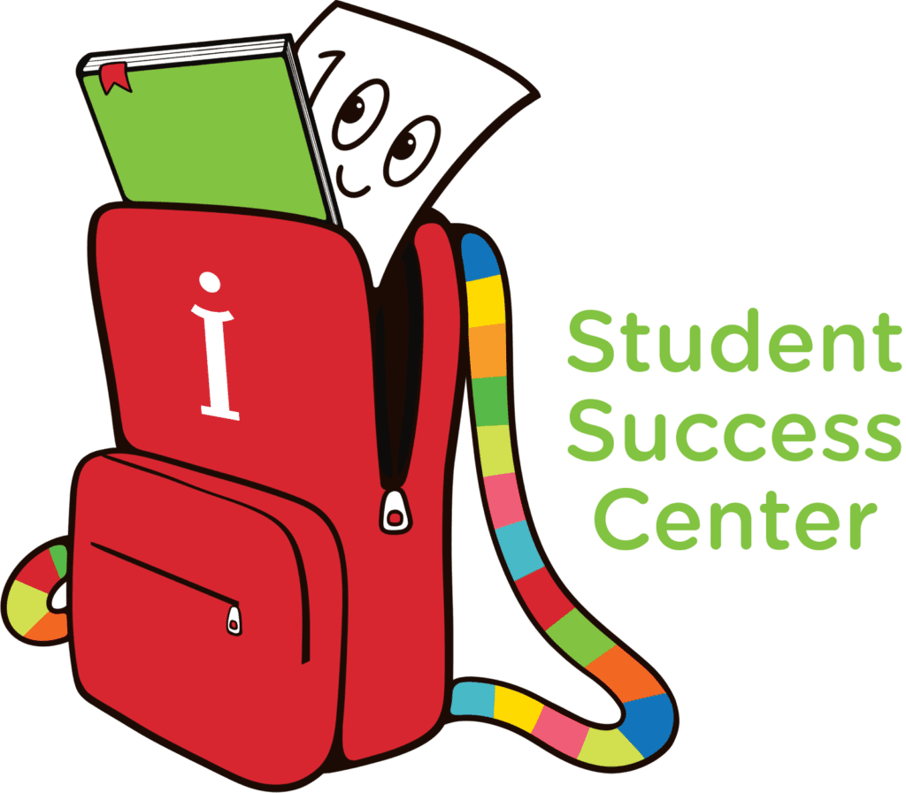 Student Success Center logo with red backpack